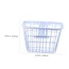 Bicycle Basket Front Bike Basket Front Rack with Lid Bike Storage Holder Accessories for Women and Men White 1PC view 2