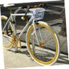 Bicycle Basket Front Bike Basket Front Rack with Lid Bike Storage Holder Accessories for Women and Men White 1PC view 3