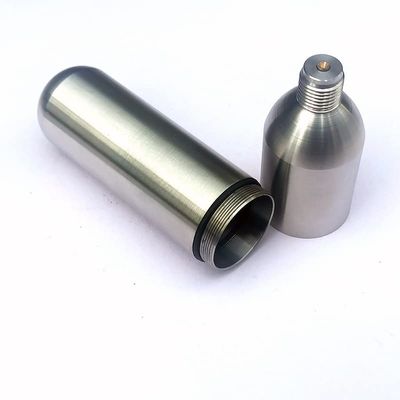 NP Mini 24/33g Reusable Silver Stainless Steel 304 Detachable Air Compressor Tank for Airsoft Life Vest Tire Ball Beauty Gun Paint Spray Gun Mouse Killer (33g 1/2-20unf cylinder)