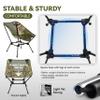 MARCHWAY Ultralight Folding Camping Chair, Heavy Duty Portable Compact for Outdoor Camp, Travel, Beach, Picnic, Festival, Hiking, Lightweight Backpacking (Camo) view 4