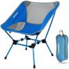 MARCHWAY Ultralight Folding Camping Chair, Heavy Duty Portable Compact for Outdoor Camp, Travel, Beach, Picnic, Festival, Hiking, Lightweight Backpacking (Bright Blue) view 1