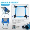 MARCHWAY Ultralight Folding Camping Chair, Heavy Duty Portable Compact for Outdoor Camp, Travel, Beach, Picnic, Festival, Hiking, Lightweight Backpacking (Bright Blue) view 4