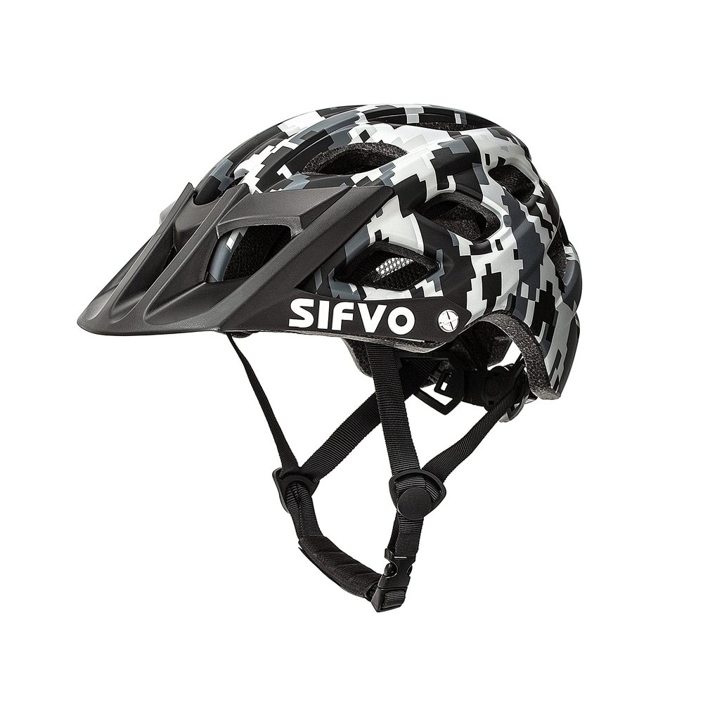SIFVO Kids Bike Helmet for Boys and Girls Ages 8-14 Adjustable Youth Helmet with Detachable Visor Lightweight, Safe & Stylish Cycling Bicycle Helmets for Kids 54-57cm