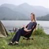 MARCHWAY Ultralight Folding Camping Chair, Heavy Duty Portable Compact for Outdoor Camp, Travel, Beach, Picnic, Festival, Hiking, Lightweight Backpacking (Red) view 2