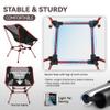 MARCHWAY Ultralight Folding Camping Chair, Heavy Duty Portable Compact for Outdoor Camp, Travel, Beach, Picnic, Festival, Hiking, Lightweight Backpacking (Red) view 4
