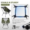 MARCHWAY Ultralight Folding Camping Chair, Heavy Duty Portable Compact for Outdoor Camp, Travel, Beach, Picnic, Festival, Hiking, Lightweight Backpacking (Green) view 4
