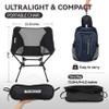 MARCHWAY Ultralight Folding Camping Chair, Heavy Duty Portable Compact for Outdoor Camp, Travel, Beach, Picnic, Festival, Hiking, Lightweight Backpacking (Black) view 3