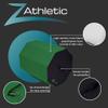 Z Athletic Octagon Mat for Gymnastics, Tumbling, and Cheerleading, Green and Black view 4