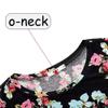 AmzPrint 3D Cartoon Printing Mexico Avocado Dress High Waist Short Sleeve Round Neck Midi Fruit Dress Women view 3