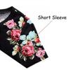 AmzPrint 3D Cartoon Printing Mexico Avocado Dress High Waist Short Sleeve Round Neck Midi Fruit Dress Women view 4