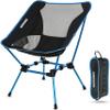 MARCHWAY Ultralight Folding Camping Chair, Heavy Duty Portable Compact for Outdoor Camp, Travel, Beach, Picnic, Festival, Hiking, Lightweight Backpacking (Sky Blue) view 1