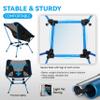 MARCHWAY Ultralight Folding Camping Chair, Heavy Duty Portable Compact for Outdoor Camp, Travel, Beach, Picnic, Festival, Hiking, Lightweight Backpacking (Sky Blue) view 4
