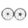 catazer 14 Inch Aluminum Alloy Wheelset with Bearing Hub 9T Axle 74mm 84mm for Kids Bike/BMX/Electric/Fold Bike Replacement (Black) view 1