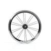 catazer 14 Inch Aluminum Alloy Wheelset with Bearing Hub 9T Axle 74mm 84mm for Kids Bike/BMX/Electric/Fold Bike Replacement (Black) view 2