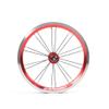 catazer 14 Inch Aluminum Alloy Wheelset with Bearing Hub 9T Axle 74mm 84mm for Kids Bike/BMX/Electric/Fold Bike Replacement (Red) view 2