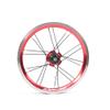 catazer 14 Inch Aluminum Alloy Wheelset with Bearing Hub 9T Axle 74mm 84mm for Kids Bike/BMX/Electric/Fold Bike Replacement (Red) view 3