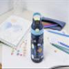 Contigo children's drinking bottle Easy Clean Autospout with straw, BPA-free robust bottle, 100% leak-proof, easy to clean, ideal for daycare, kindergarten, school, 420 ml, Blueberry Cosmos view 2