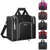 WOLT Bowling Ball Bag for Single Ball -Bowling Bag with Padded Holder, 2 Pockets Fit Shoes Up to Mens Size 14 and Accessories(black) view 1