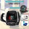 WOLT Bowling Ball Bag for Single Ball -Bowling Bag with Padded Holder, 2 Pockets Fit Shoes Up to Mens Size 14 and Accessories(black) view 3