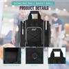 WOLT Bowling Ball Bag for Single Ball -Bowling Bag with Padded Holder, 2 Pockets Fit Shoes Up to Mens Size 14 and Accessories(black) view 4