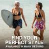 Kanu Surf Womens, Darren Stretch UPF 50+ Active Swim and Workout Boardshort, Harmony Black, 12 view 3