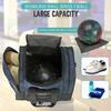 WOLT Bowling Ball Bag for Single Ball -Bowling Bag with Padded Holder, 2 Pockets Fit Shoes Up to Mens Size 14 and Accessories(BLUE) view 3