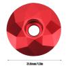 31.8mm/1.3in Headset Top Cover,Front Fork Stem Top for Bicycle Stems(Red) view 2