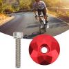 31.8mm/1.3in Headset Top Cover,Front Fork Stem Top for Bicycle Stems(Red) view 4