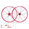 Lightweight 20 Inch 406mm 451mm Aluminum Alloy Wheelset with Bearing Hub for BMX/Electric/Fold Bike Replacement (Red Disc Brake,451mm) view 1