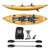 NIXY Tahoe Inflatable Kayak - Premium 2 Person Kayak Durable Design for Two Adults, Portable and Stable with Advanced Features for Fishing and Adventure - Seats and Paddles Included - Yellow view 1