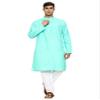 ITOS365 Men Cotton Blend Kurta Pyjama Set Party Fashion Regular Ethinic Wear Indian Dress Gift for Men Parrot XL view 2