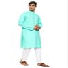 ITOS365 Men Cotton Blend Kurta Pyjama Set Party Fashion Regular Ethinic Wear Indian Dress Gift for Men Parrot XL view 4