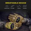 Liovoras Tactical Gloves for Men, Shooting Motorcycle Gloves Hard Shell Knuckle Protection Leather Palm for Riding Airsoft Paintball Climbing Training - Tan, Size XXL view 2
