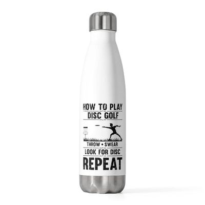 20oz Insulated Bottle Hilarious Frisbees Acceleration Disc Sports Enthusiast Pun Humorous Gameday 20oz