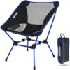 MARCHWAY Ultralight Folding Camping Chair, Heavy Duty Portable Compact for Outdoor Camp, Travel, Beach, Picnic, Festival, Hiking, Lightweight Backpacking (Dark Blue) view 1