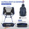 MARCHWAY Ultralight Folding Camping Chair, Heavy Duty Portable Compact for Outdoor Camp, Travel, Beach, Picnic, Festival, Hiking, Lightweight Backpacking (Dark Blue) view 3