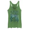 Marvel Womens Classic She Hulk Racerback Tank Top Shirt, Envy Green, X-Small US view 1