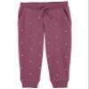 Osh Kosh Baby Girls' Fleece Pull-On Pants, Grape Twist, 18 Months view 1