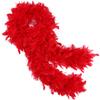 THARAHT Red Chandelle Turkey Feather Boa 2 Yards 40g for DIY Craft Home Dancing Wedding Party Halloween Costume Decoration Feather Boa view 1
