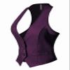 Design by Olivia Women's Dressy Casual Versatile Racerback Vest Tuxedo Suit Waistcoat Plum 1XL view 2