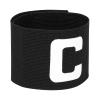BESPORTBLE Adjustable Soccer Captain Armband for Youth Kids - Elastic Nylon Football Arm Band with Anti-Drop Design, Black Team Sports Accessory for Soccer, Rugby, Basketball view 1