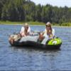 oky Adult Unisex Rapid Rider II Double Inflatable River Tube Float, Multicolor, 94.49 x 48.03 x 19.69'' view 2