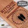 Custom Brew Gear Personalized Wall Mount Ring and Hook Game, Solid Cherry, Personalized Folding Game view 3