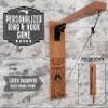 Custom Brew Gear Personalized Wall Mount Ring and Hook Game, Solid Cherry, Personalized Folding Game view 4