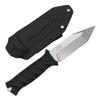 Tactical Knife - D2 Tanto Blade, G10 Handle, Kydex Sheath, Molle Clip, Fixed Blade, Camping & Survival Accessories - EDC Gear - 82453 (Silver TKF201SL) view 1