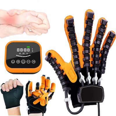 JIONET Arthritis Stroke Hemiplegia Patient Finger and Hand Function Rehabilitation Trainer Robot Rehab Gloves Left Recovery Exercise Equipment Device orthosis (Color : Right Hand, Size : Large)