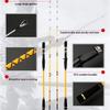 Fishing Pole Carbon Fiber Baitcasting Fishing Rod, Spinning Fishing Rod, Foot Rod with Heavy Duty Guides, Medium-Light Power Fast Action, EVA Foam Handle (Color : 1.55m, Size : A) view 2