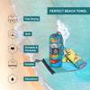 4Monster Microfiber Beach Towel Quick Dry,Super Absorbent Lightweight Travel Towel for Swimmers, Sand Free Camping Towel, Beach Towels for Pool,Swim,Water Sports,Yoga view 2