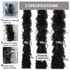 THARAHT Black Chandelle Turkey Feather Boa 2 Yards 40g for DIY Craft Home Dancing Wedding Party Halloween Costume Decoration Feather Boa view 2
