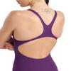 ARENA Women's Solid Team MaxLife Swimsuit Swim Pro Open Back One Piece Racing Bathing Suit Competition Training Swimwear, Plum/White, US Size 20 view 4